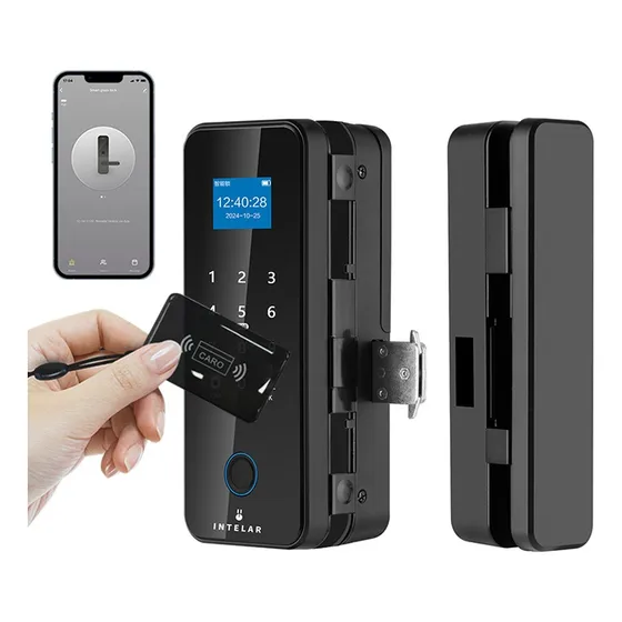 Fechadura Digital Biométrica Intelar X7 Para Porta De Vidro