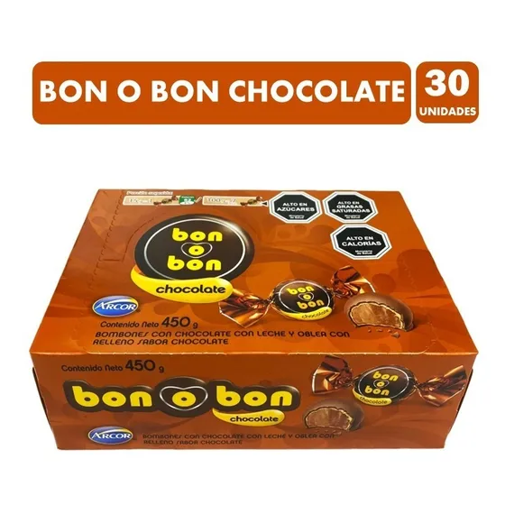 Bon O Bon Chocolate Arcor (caja Con 30 Unidades)