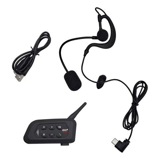 Kit Intercomunicador Ejeas V4 Plus + Auricular Fbim Arbitro