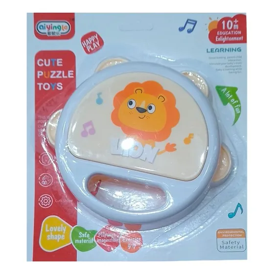 Pandereta Infantil En Blister De Un León