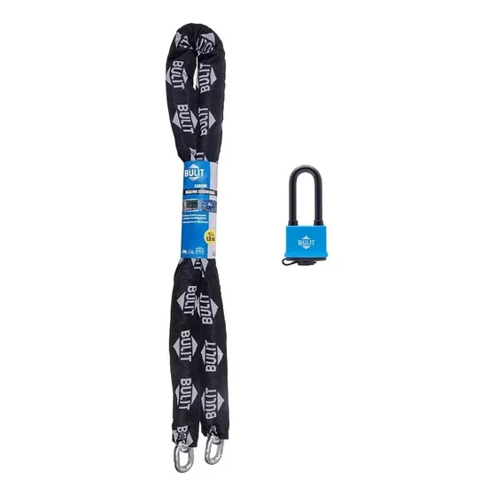 Combo Cadena Bulit Máx. Seguridad 1.5m + Candado Intemperie