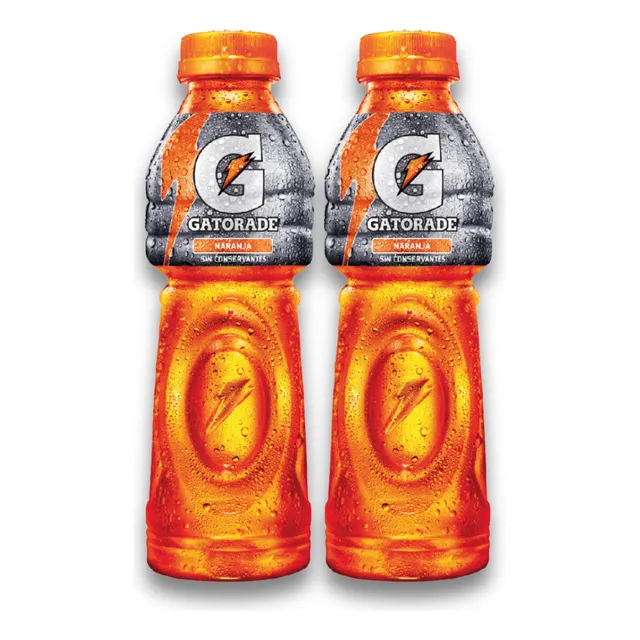 Bebida Isotónica Naranja Gatorade 500 Ml X 2