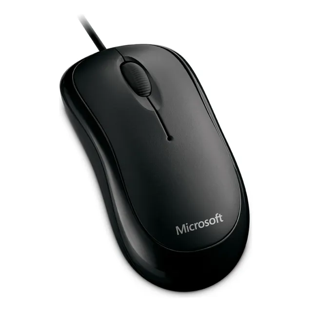 Mouse Óptico Básico De Microsoft, Negro (p58-00061)