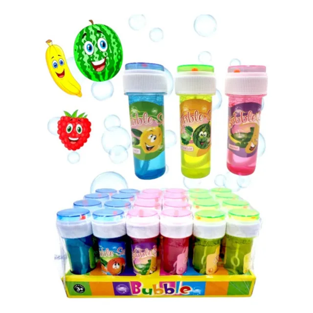 24 Burbujas Con Aroma Frutal Sorpresas Cumpleaños