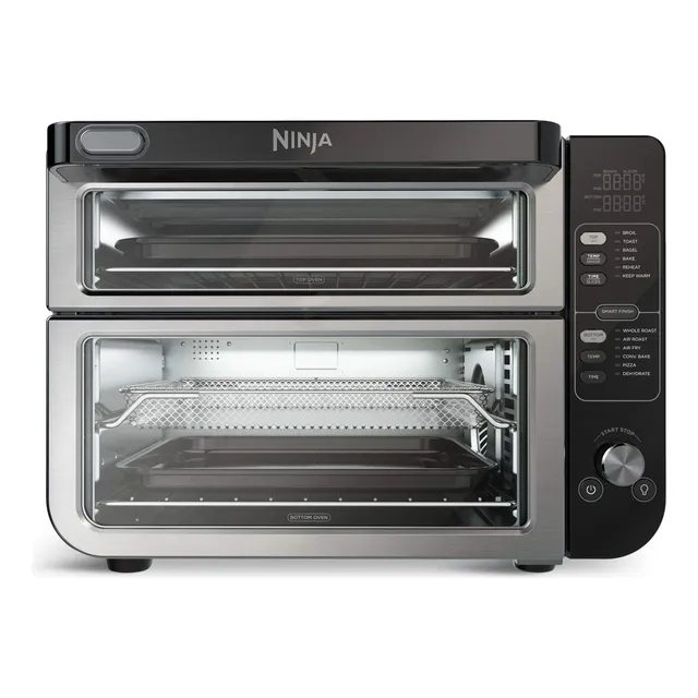 Horno Eléctrico Doble Ninja De Convección Y Freidora De Aire