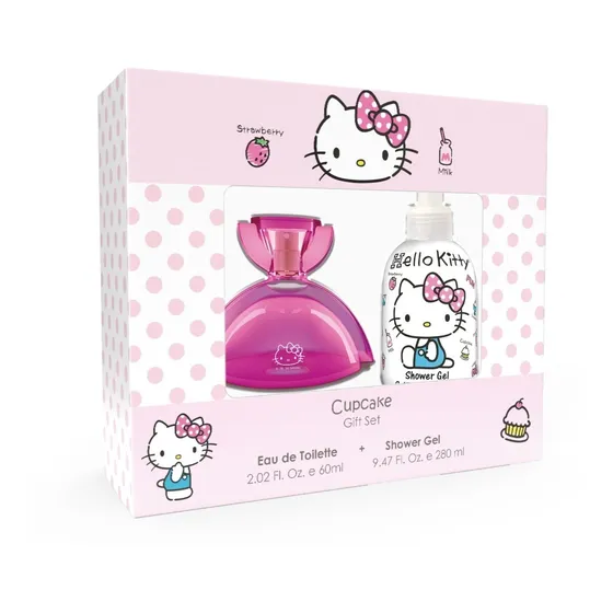 Set Hello Kitty Perfume Cupcake 60 Ml + Shower Gel 