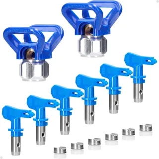 Kit Completo Pintura Airless 6 Bicos + 2 Porta Bicos Lorben Kit Completo Pintura Airless 6 Bicos + 2 Porta Bicos Lorben