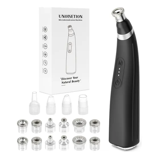 Máquina De Microdermoabrasión Facial Portátil Con 12 Puntas