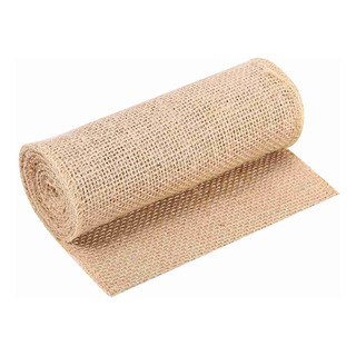 Camino De Mesa De Yute De 15 Cm X 2 M Con Cinta De Arpillera Camino De Mesa De Yute De 15 Cm X 2 M Con Cinta De Arpillera