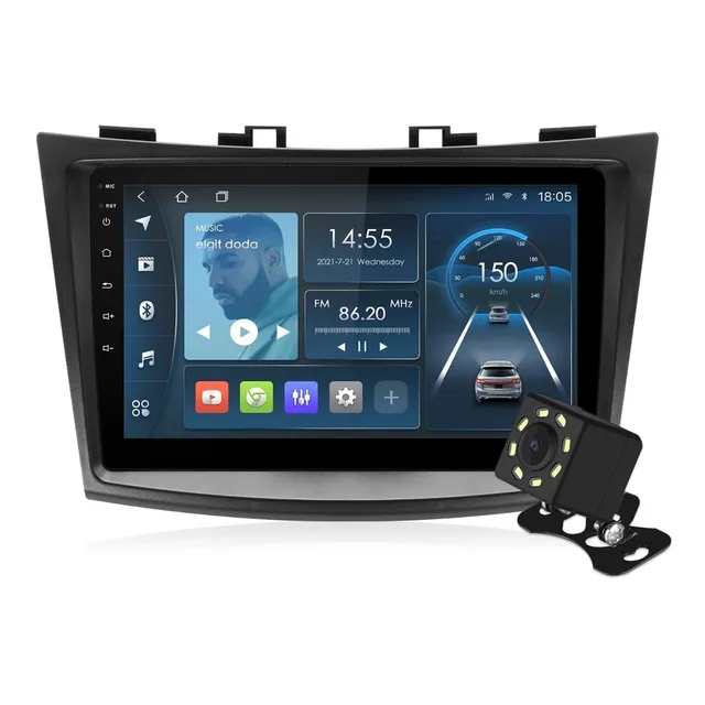 Isudar Radio Carro 1+32g Android Para Suzuki Swift 2010-2017