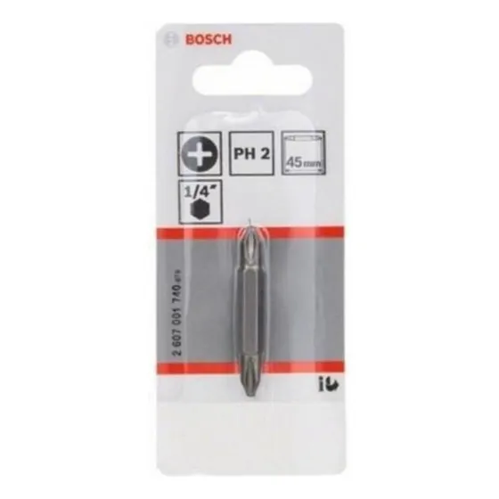 Destornillador Bosch Phillips PH2/pH2 de 45mm con punta doble