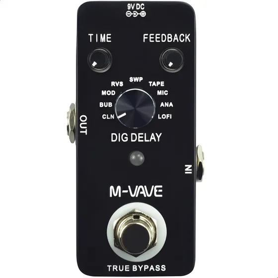 Pedal De Efeito  M-vave Para Guitarra Digital Delay Cuvave