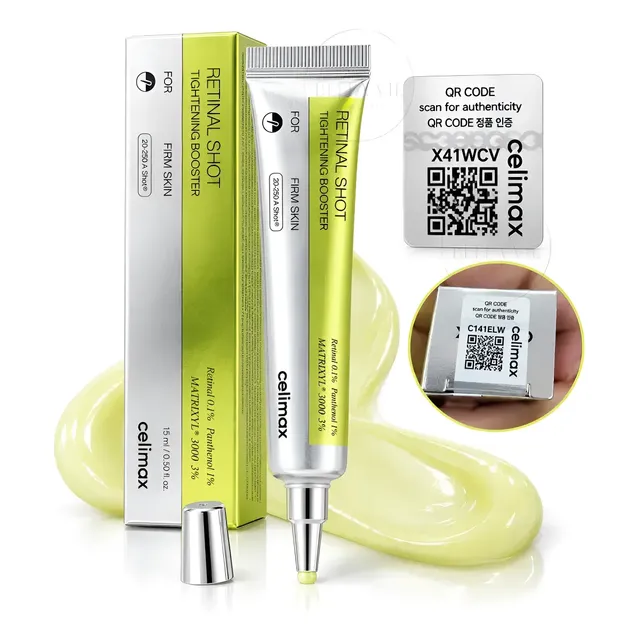Creme Facial Retinal Shot 0.1% Korean Anti Idade Rugas Verde.