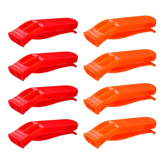 Silbato Shappy 8 Pieza Emergencia Plastico Para Boating Rojo