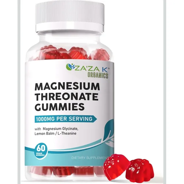 Gomitas Treonato De Magnesio, 500 Mg Para Niños Y Adultos