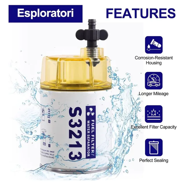 Filtro De Gasolina Marino Racor Con Separador De Agua S3213