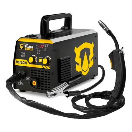 Máquina Inversora De Solda Digital Mig 130a Sem Gás C/ Tocha Preto 220v