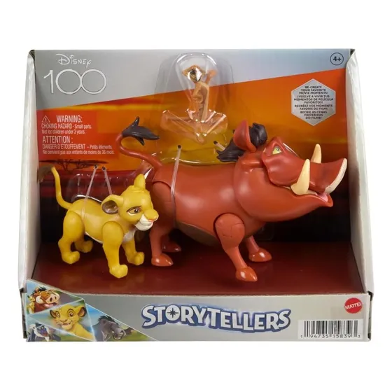 Lion King Simba Timón Pumba Storytellers Disney Muñeco
