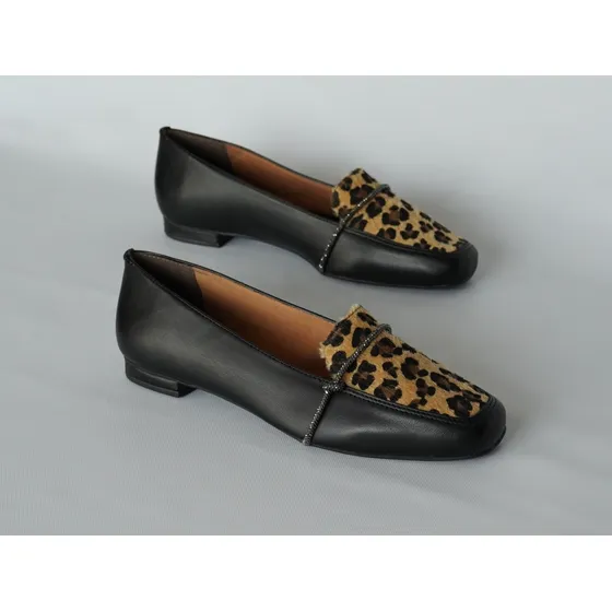 Mocasín Con Animal Print Vittoria