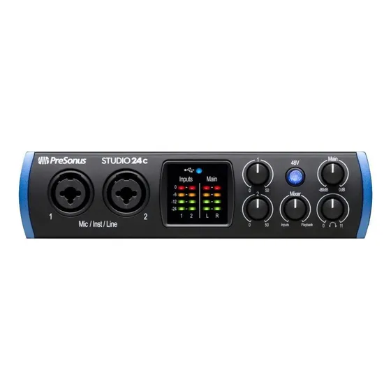 Interface de áudio PreSonus Studio 24c