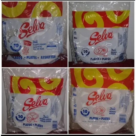 Platos Selva Varios Tamaños