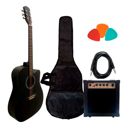 Guitarra Electroacustica Cuerdas De Acero Amplificador Cable Guitarra Electroacustica Cuerdas De Acero Amplificador Cable