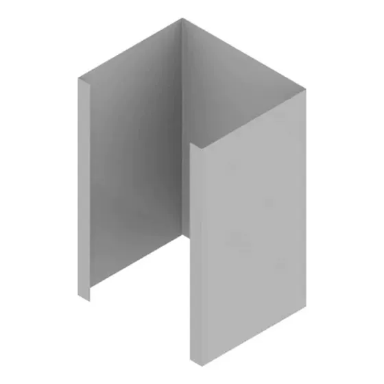 Extension Cubre Caño Campana Tst Nihuil Espejo Colhue 98cm Color Plateado