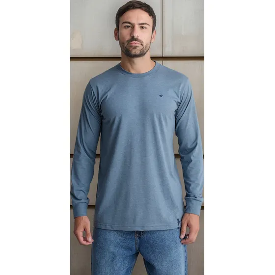 Remera Taverniti Manga Larga Cuello Redondo Talles Colores