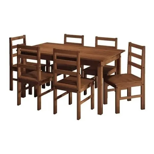 Juego De Comedor 6 Sillas En Madera. Que Sal! Color Cera