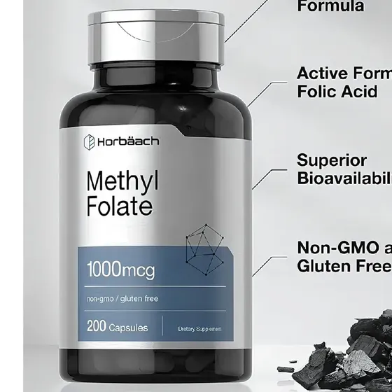 Folato De Metilo 1000 Mcg Horbäach 200 Capsulas | Cuotas sin interés