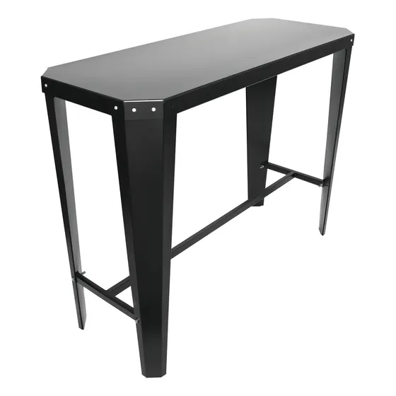 Tromen Runko mesa exterior rectangular chapa metálica color negro