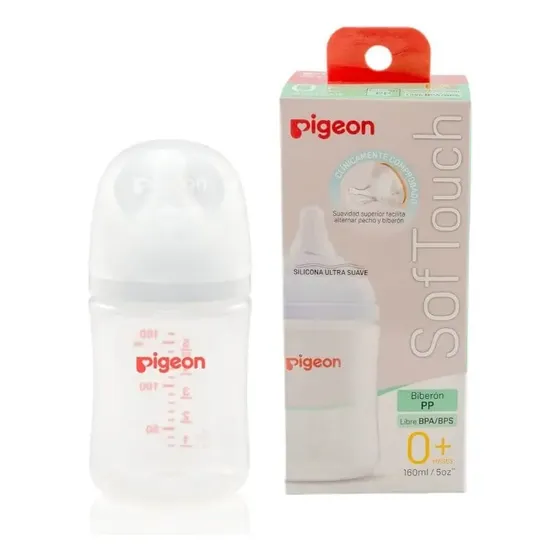 Biberón Softouch Pigeon Pp 160ml Color Blanco | Cuotas sin interés