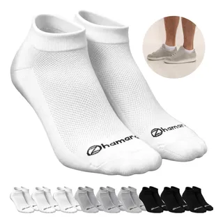 Kit 10 Pares Meias Zhamaro Algodão Cano Curto Atoalhada