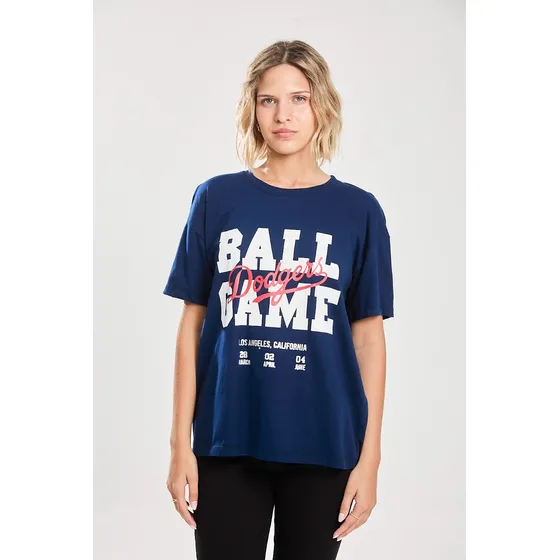 Remera Mc Oversize De Jersey, Midnight Blue Koxis Mujer
