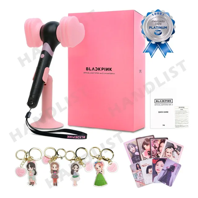 . Llavero Blackpink Lightstick V2 Kpop, Color Rosado