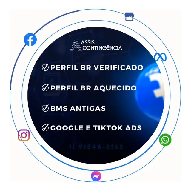 Perfil Facebook Ads Aquecido +2 Bms 280 + Verificado Com Doc