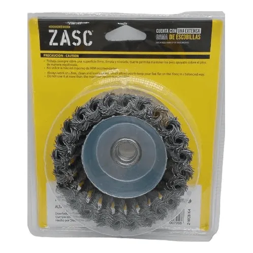 Escobilla De Copa 4 Alambre Acero Trenzado. Zasc