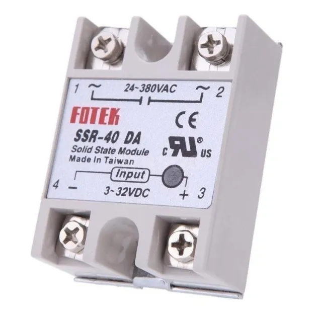 Relé De Estado Sólido Fotek Ssr Ssr40da Da 40a Relay Husillo