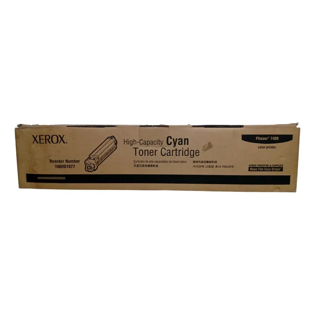106r01077 Tóner Xerox Cyan Alta Capacidad Original