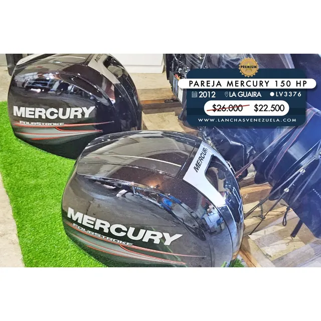 Pareja De Motores Mercury 150 Hp Lv3376