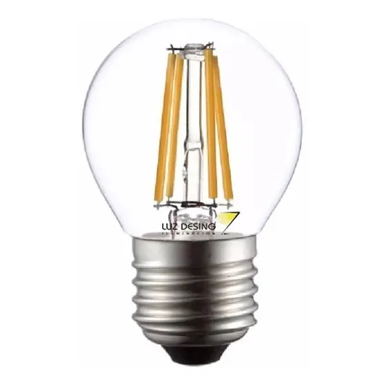 Lampara Gota Filamento Led 4w Calida Vintage E-27 Luz Desing