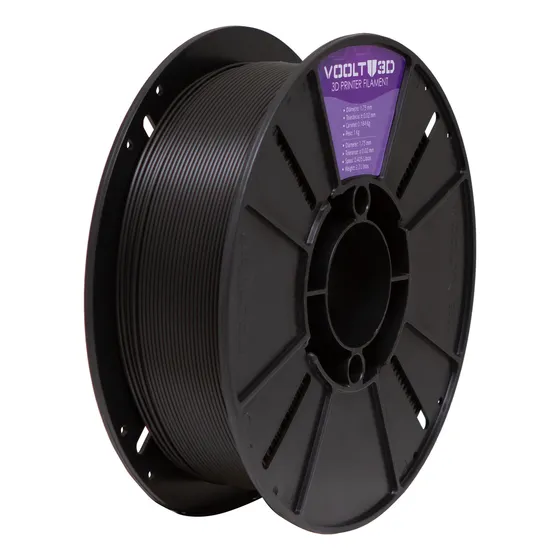 Filamento Petg HF Preto 1kg Impressão Fabricação Nacional Voolt3D