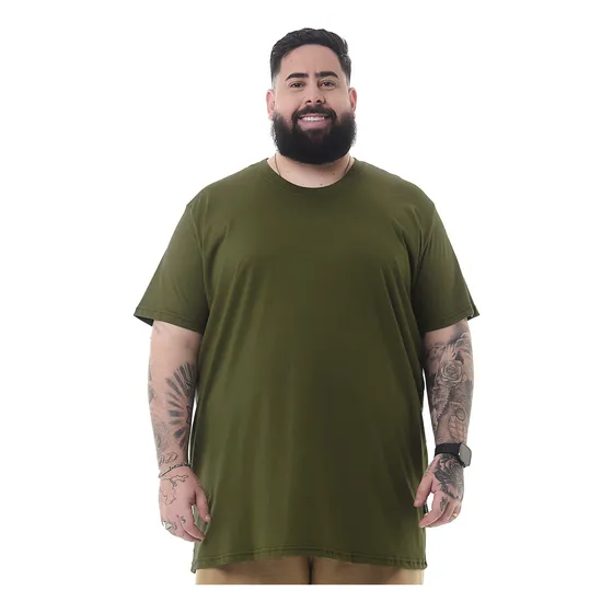 Camiseta Classic Basic Verde Musgo Knulu