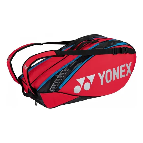 Bolso Tenis Yonex Pro 92226 Rojo 6 Pcs
