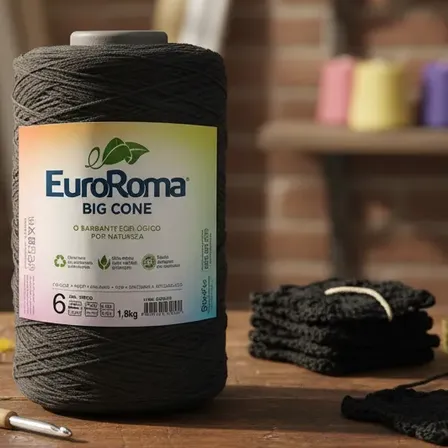 Barbante Euroroma 1,8 Kg Fio 6 Big Cone - Cores