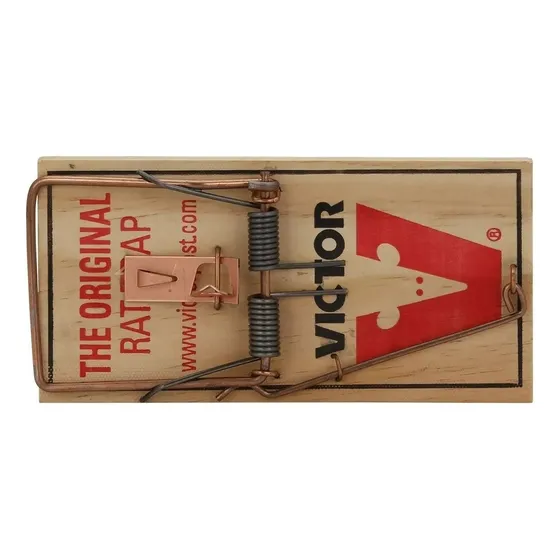 5 Pz - Trampa De Madera Para Ratones Vic200