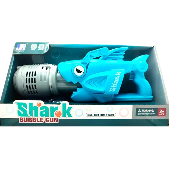 Pistola De Burbujas Tiburón Sonido Y Luz Bubble Gun Envios