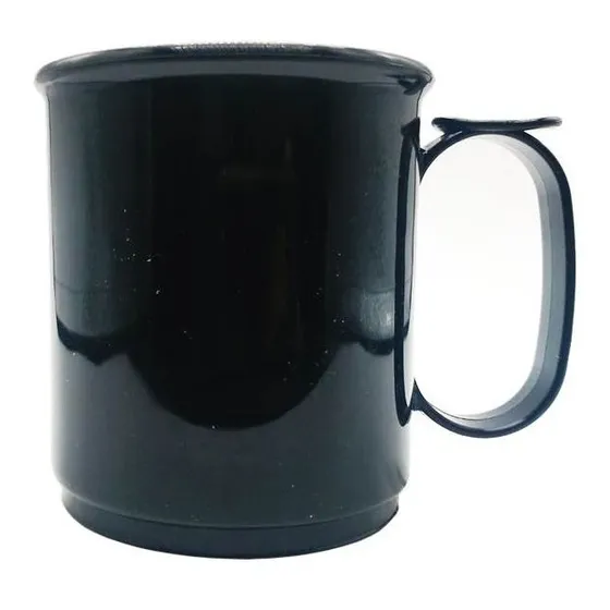 Taza Plástica Con Asa X 12 Unidades- Ideal Jardin, Comedores