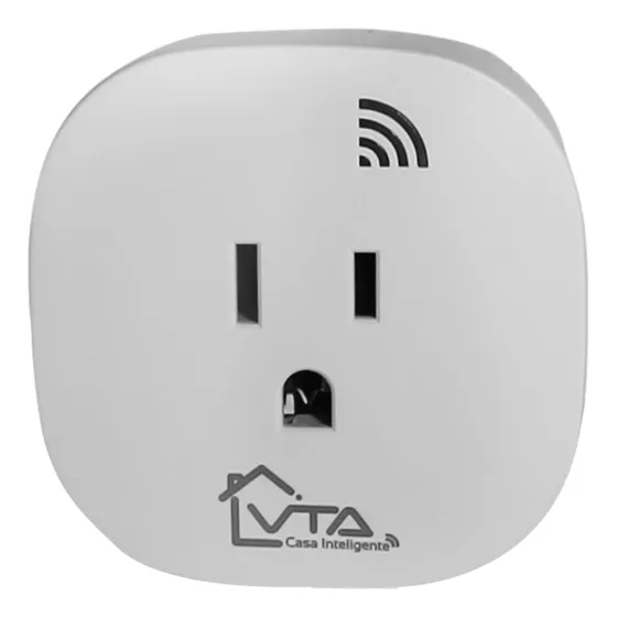 Tomacorriente Sencillo Cube Vta+ Smart Home Color Blanco