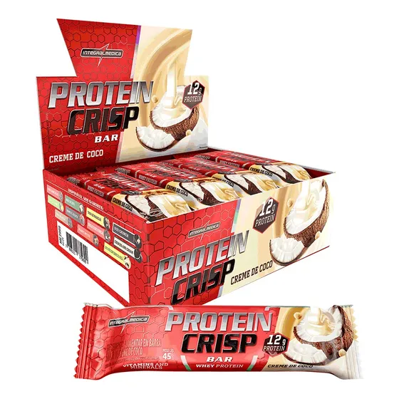 Barra Protein Crisp Bar Caixa C/ 12 Un - Integralmedica